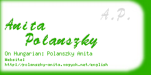 anita polanszky business card